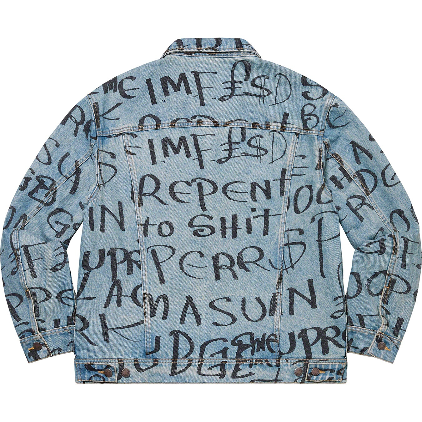 Black Ark Denim Trucker Jacket view 11